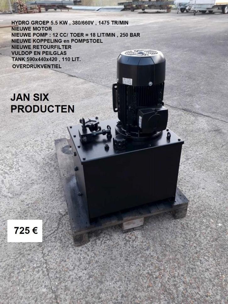 HYDRAULISCHE GROEP 5.5 KW 380/660 V , 18 LIT / MIN, Doe-het-zelf en Verbouw, Motoren, Zo goed als nieuw, Elektromotor, 1400 tot 1800 rpm
