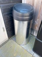 Meliconi prullenbak - kliksysteem defect, Gebruikt, 40 liter of meer, Ophalen of Verzenden, Metaal