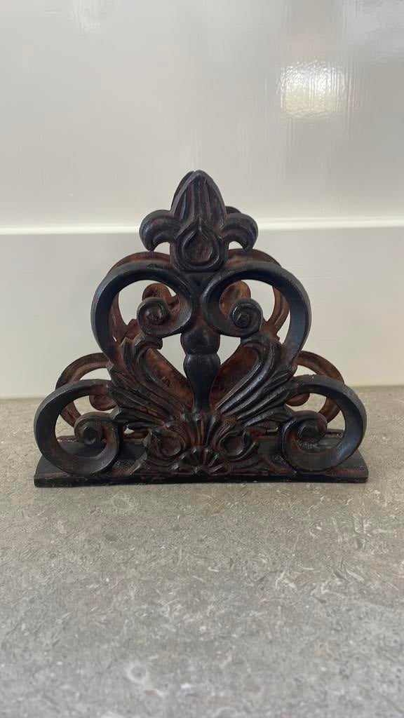 Metalen servet houder, Ophalen of Verzenden, Zo goed als nieuw