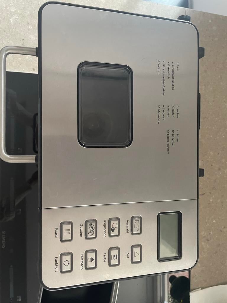 Proficook Broodbakmachine - 13 Programma's, Zo Goed Als Nieu, 800 tot 1200 gram deeg, Zo goed als nieuw, Kijkvenster, Ophalen
