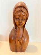 Antiek Houten Beeld Moeder Maria, Ophalen