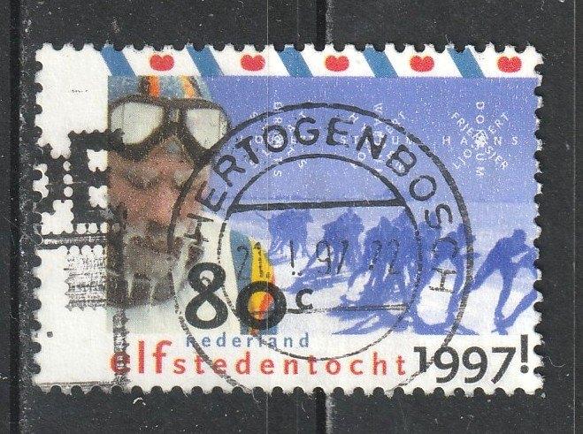 nvph 1710 Elfstedentocht 1997, Postzegels en Munten, Verzenden, Na 1940, Gestempeld