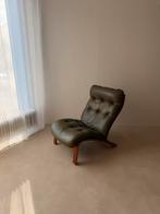 Scandinavische design fauteuil van Rybo Rykken, Noors design, Ophalen of Verzenden, Gebruikt, Leer, Scandinavisch