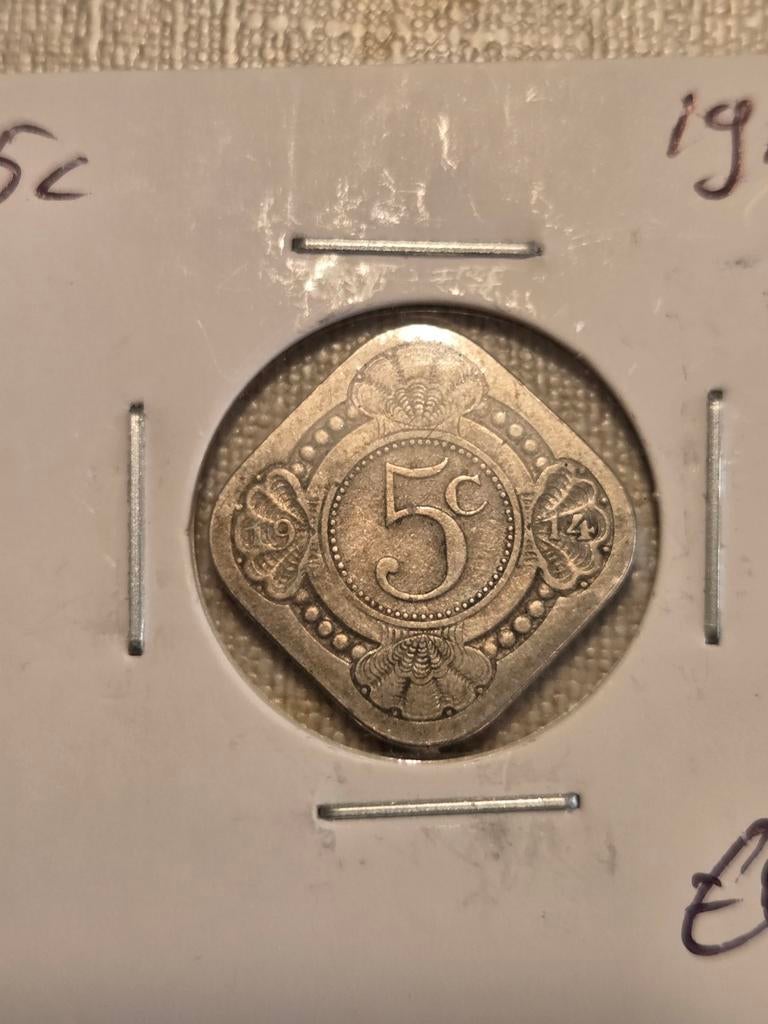 Nederlands  5 cent 1914, Postzegels en Munten, Munten | Nederland, Zilver, Koningin Wilhelmina, Losse munt, Overige waardes