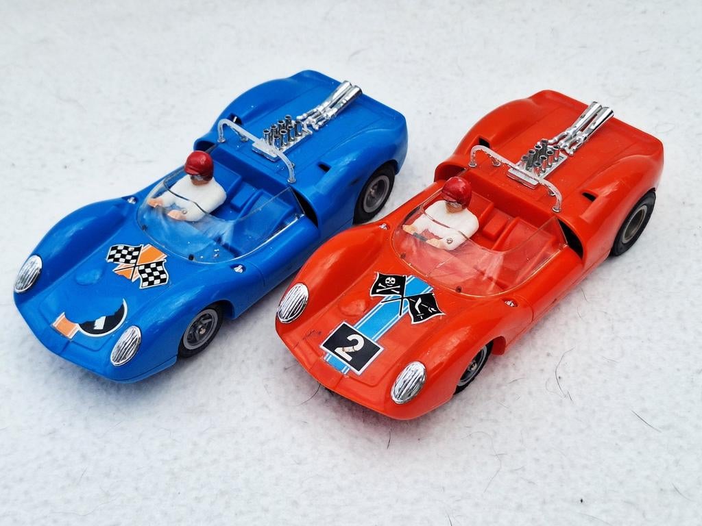 2x slotcar Ford Lotus racer Fleischmann nr 3210, Ophalen of Verzenden, Gebruikt, Elektrisch, Fleischmann