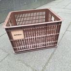 Basil Fietskratje - Bruin, Fietsen en Brommers, Fietsaccessoires | Fietsmanden, Ophalen of Verzenden, Gebruikt, Fietskrat, Basil