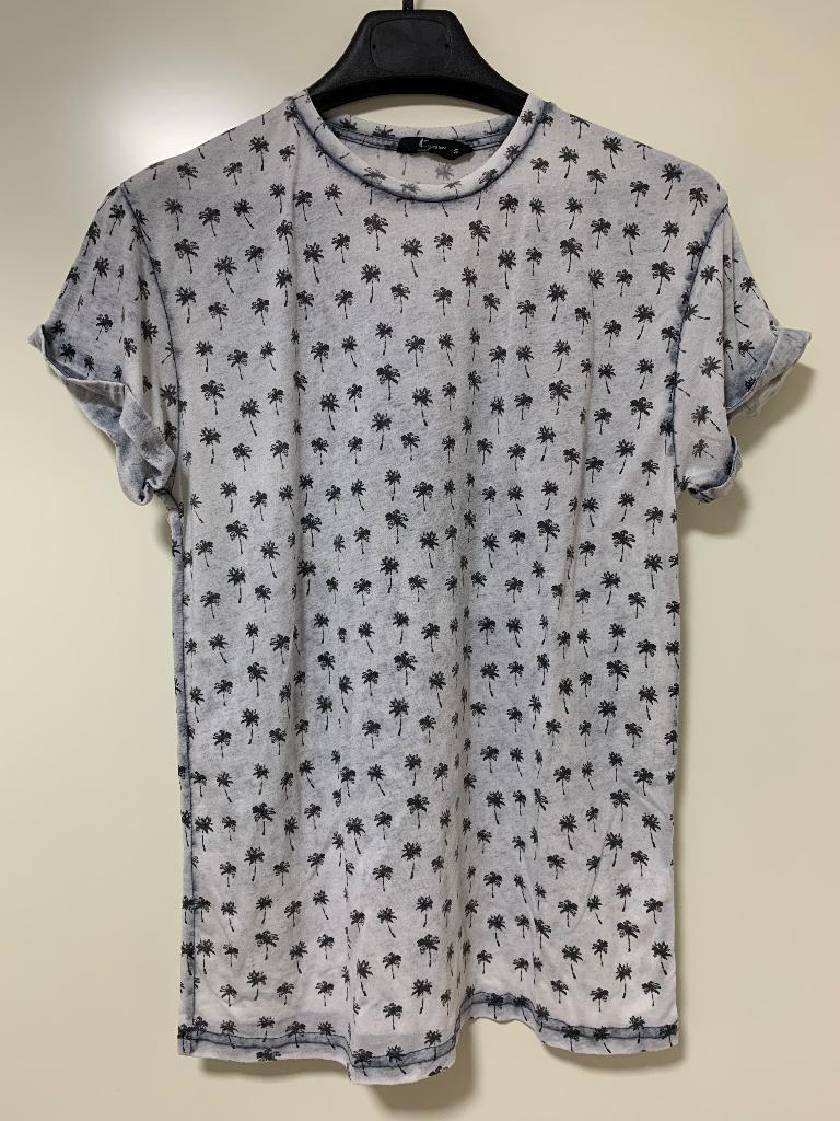 Lichtgrijs t’shirt met opdruk maat S, Ophalen of Verzenden, Gedragen, Maat 46 (S) of kleiner, Wit