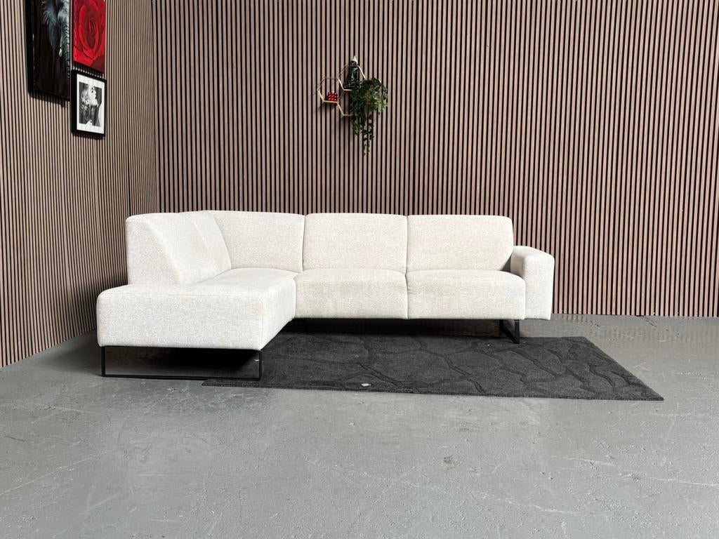 GRATIS LEVERING Montel Hoekbank Lichtgrijs 260x210 GEREINIGD, Huis en Inrichting, Banken | Bankstellen, 250 tot 300 cm, Hoekbank