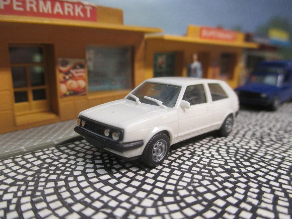 Volkswagen Golf Mk.2 GTi - Herpa wit, Hobby en Vrije tijd, Modelauto's | 1:87, Gebruikt, Bus of Vrachtwagen, Rietze, Ophalen of Verzenden