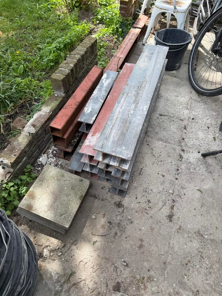 Diverse Stalen HEA100 en kokerprofielen, Doe-het-zelf en Verbouw, Metalen, Ophalen, Zo goed als nieuw