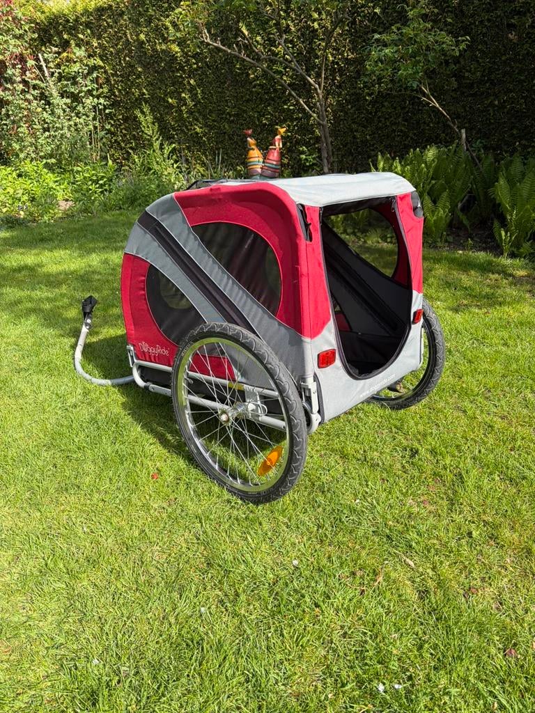 Hondenfietskar Doggyride original cabin met trekstang, Ophalen, Opvouwbaar, 20 tot 40 kg, Zo goed als nieuw