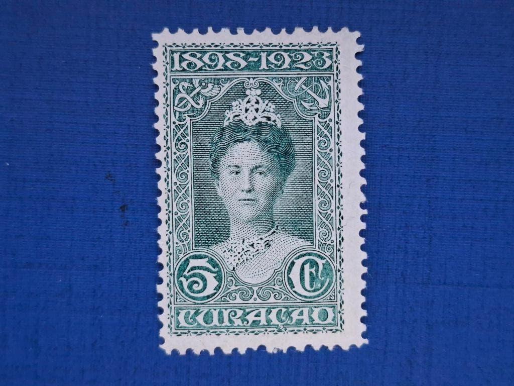 Postzegel Curacao 1923 zegel 25 jr Koningin Wilhelmina 26-04, Ophalen of Verzenden, Postfris