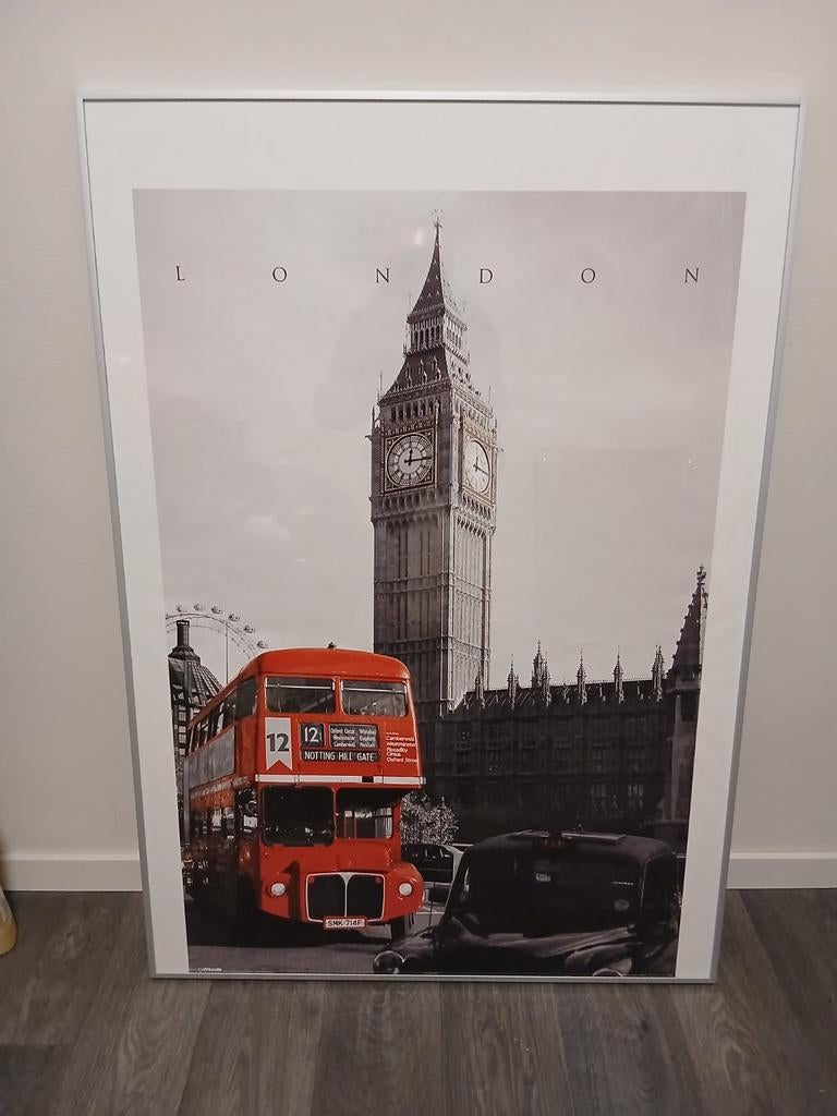 Twee Ikea lijsten met poster, Ophalen, Zo goed als nieuw, 75 tot 100 cm, Foto of Poster