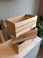 3 houten kistjes, 40 x 20 x 17 (lxbxh), Doe-het-zelf en Verbouw, Kratten en Dozen, Ophalen, Minder dan 35 cm, Minder dan 50 cm