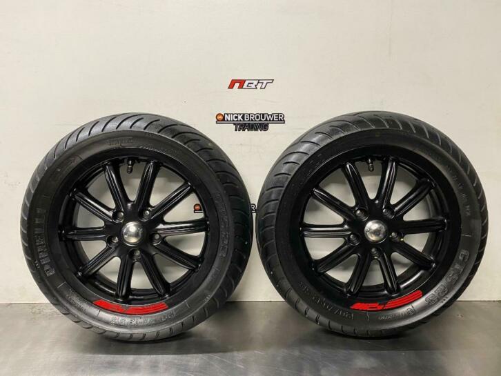 Piaggio MP3/Gilera Fuoco velgenset zwart voor, Niet ingevuld, Gebruikt, Niet ingevuld, Ophalen of Verzenden