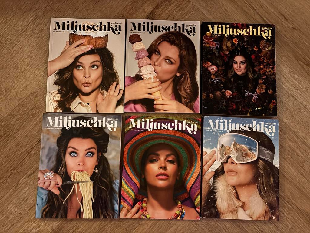 Miljuschka Magazine - Limited Editions - 1 t/m 6, Ophalen, Zo goed als nieuw, Glossy