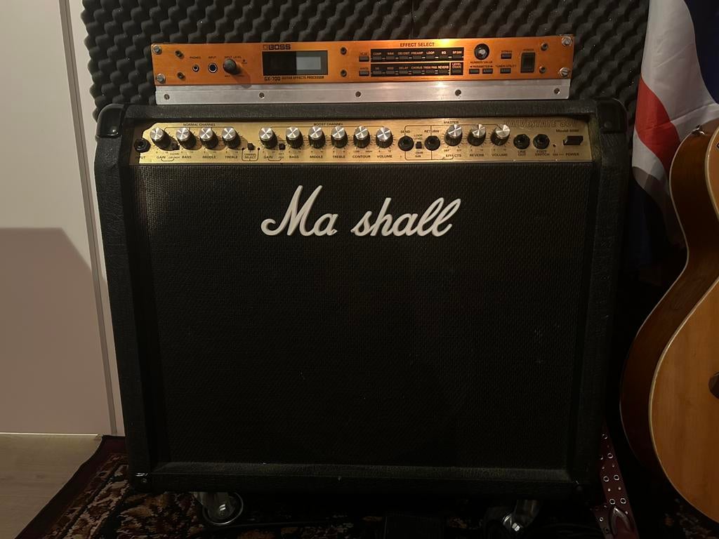 Marshall valvestate 8080 met Boss effect prossesor GX700, Ophalen, Zo goed als nieuw, Gitaar, 50 tot 100 watt