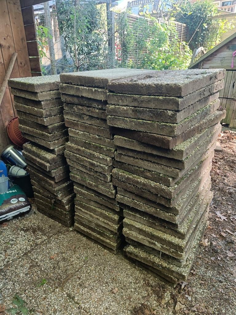 Grindtegels 60x40x5 (19m2) gratis af te halen, Tuin en Terras, Ophalen, Gebruikt, Overige materialen