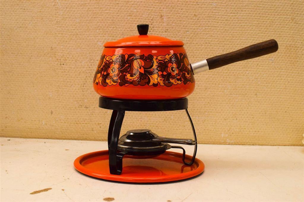 Vintage Fondueset 50911, Gebruikt, Ophalen of Verzenden, Bord(en), Wedgwood