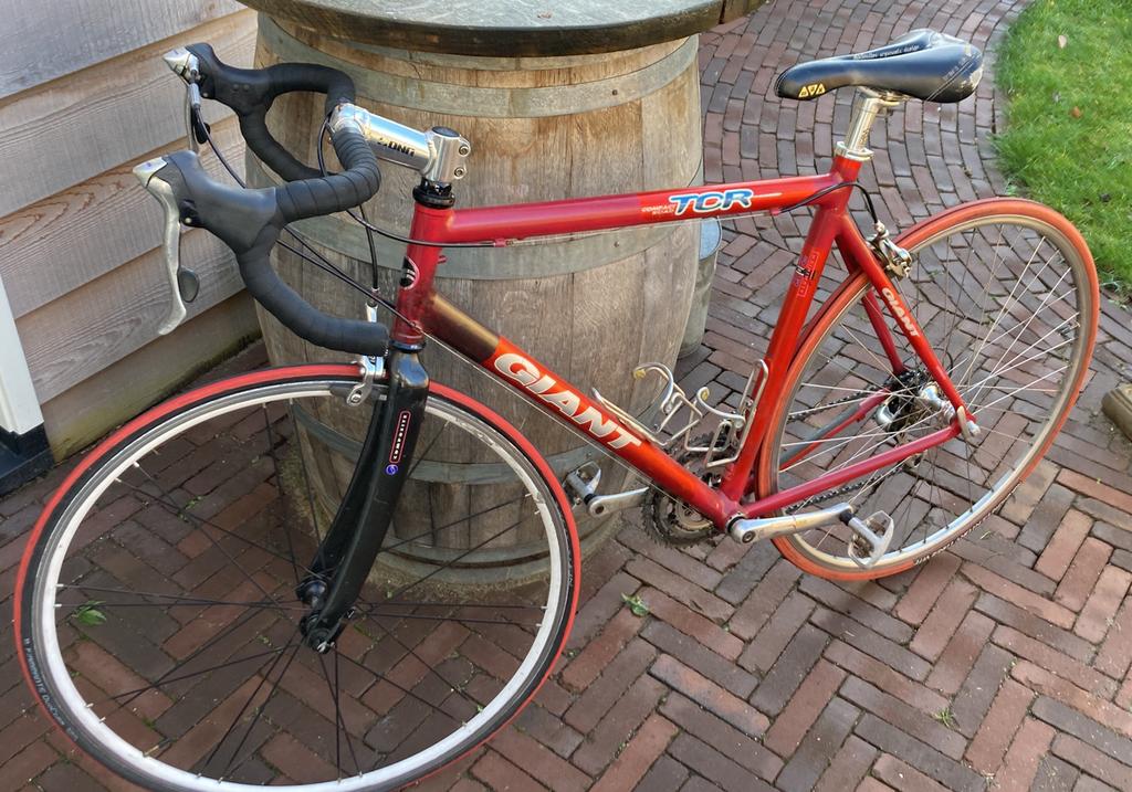 Giant TCR, Fietsen en Brommers, Fietsen | Racefietsen, Zo goed als nieuw, Giant, Meer dan 20 versnellingen, Aluminium, 53 tot 57 cm