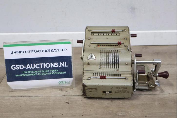Vintage Mechanische Rekenmachine van Brunsviga, Verzamelen, Retro, Ophalen of Verzenden