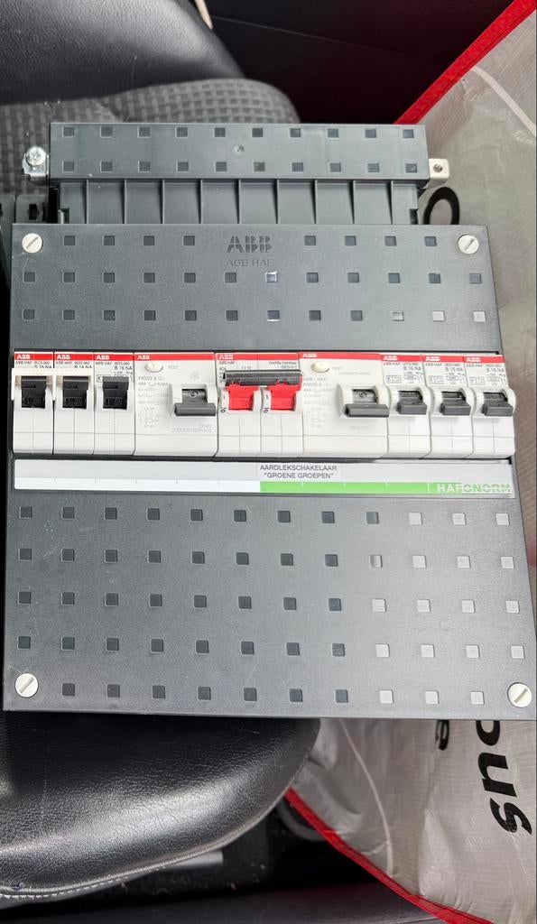 ABB HAF aardlekschakelaar met groepen, Ophalen of Verzenden, Gebruikt, Overige typen