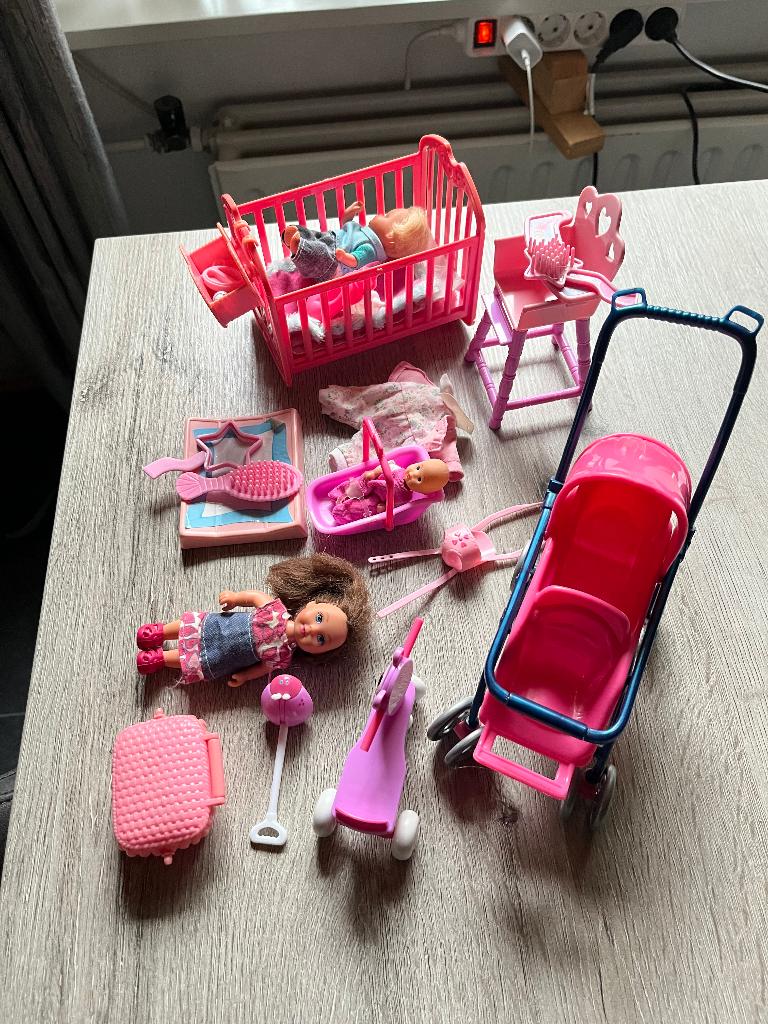 Barbie kinderkamer, Ophalen of Verzenden, Gebruikt, Barbie