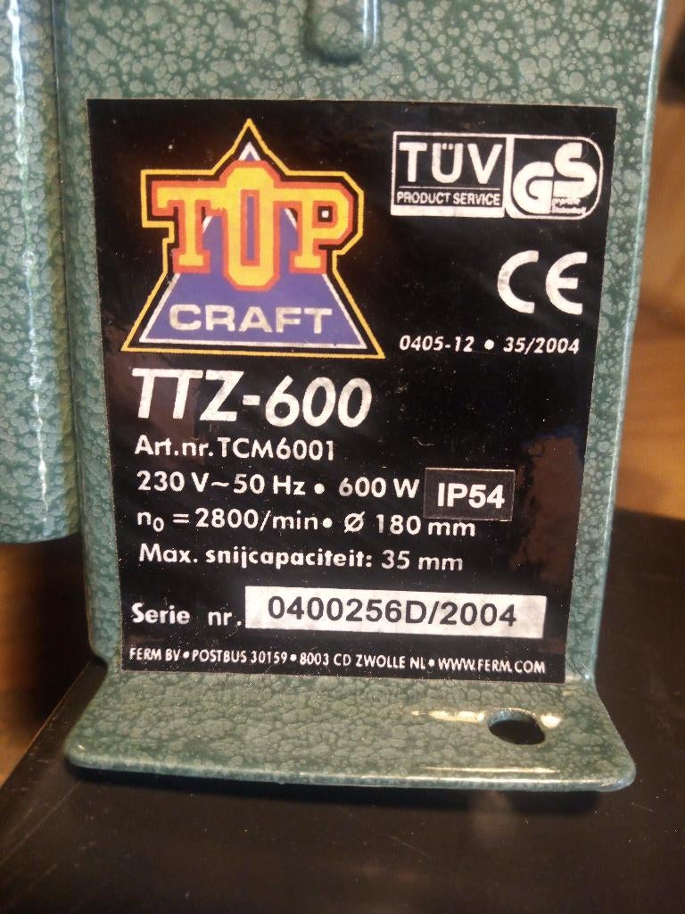 Topcraft TTZ 600 tegelzaagmachine, Doe-het-zelf en Verbouw, Gereedschap | Zaagmachines, Ophalen, Gebruikt, TTP Craft, Overige typen