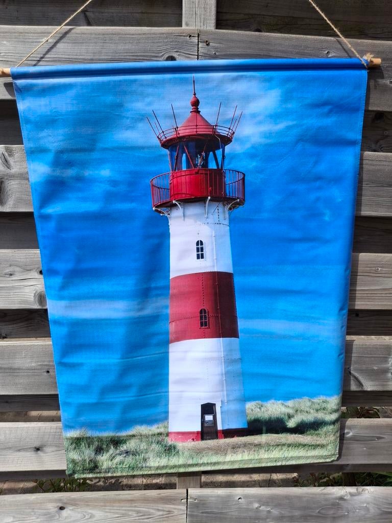 Tuinposter met vuurtoren - Sfeervolle decoratie voor buiten, Ophalen of Verzenden