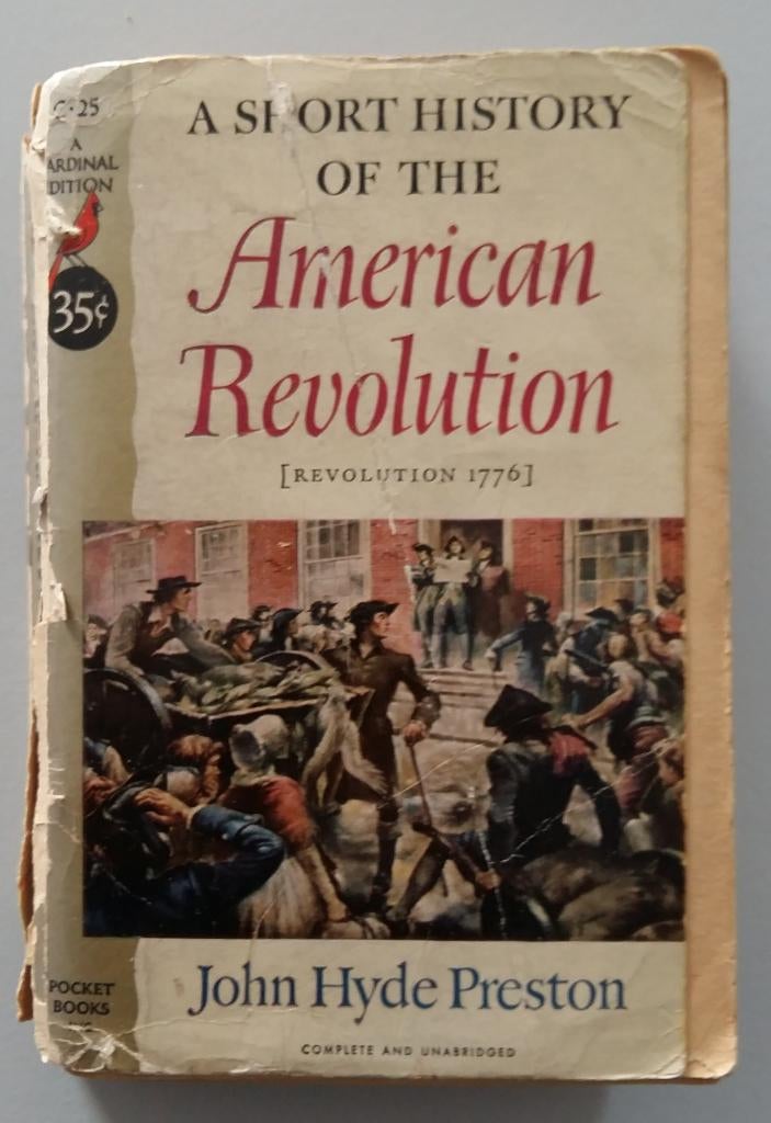 A short history of the American Revolution (Revolution 1776), Gelezen, John Hyde Preston, Ophalen of Verzenden, Noord-Amerika