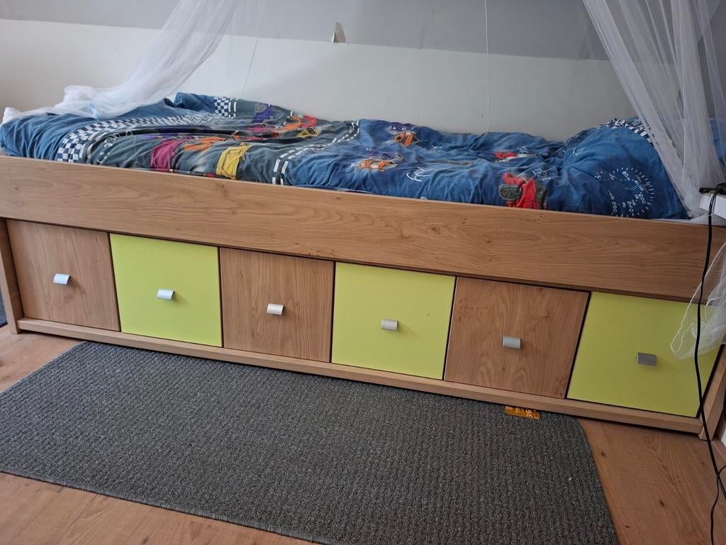 Jongens kamer bed en kast, 85 tot 100 cm, Zo goed als nieuw, 180 cm of meer, Ophalen