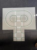 Lego basisplaat wegdek met bochten en kruising 7 stuks, Lego, Gebruikt, Lego, Ophalen of Verzenden