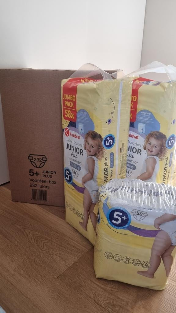 Kruidvat luiers Junior plus 5+, Ophalen, Nieuw