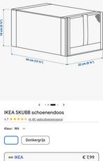 Schoenendozen IKEA SKUBB wit (18st), Ophalen, Zo goed als nieuw