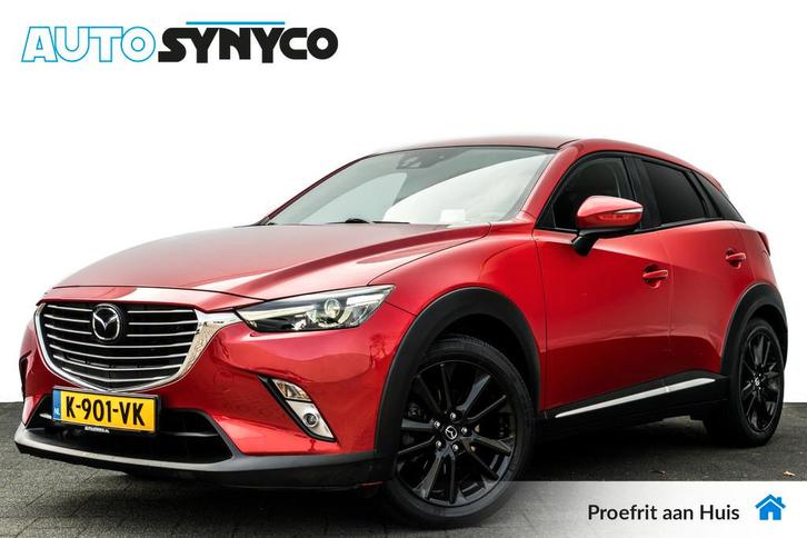 Mazda CX-3 2.0 SkyActiv-G 120 GT-M | Trekhaak | Leder | Adap, Auto's, Mazda, Bedrijf, Te koop, CX-3, ABS, Achteruitrijcamera, Adaptive Cruise Control