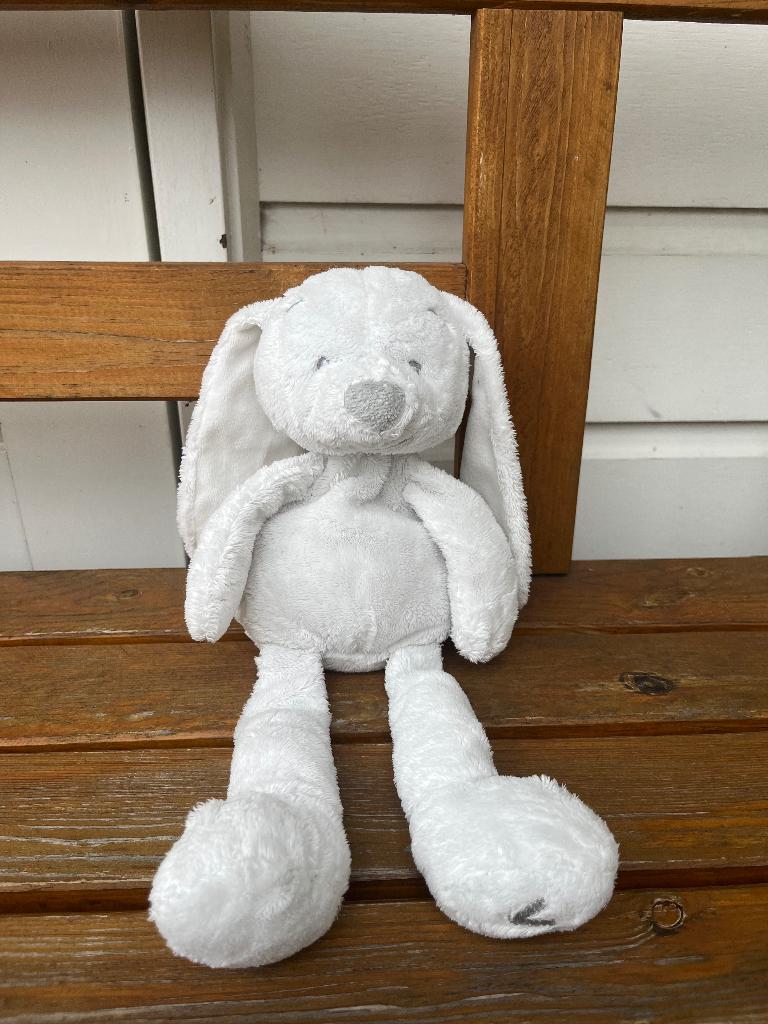 VIB Verry Important Baby | knuffel konijn wit 30 cm, Ophalen of Verzenden, Zo goed als nieuw, Konijn