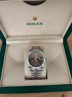 Rolex Day-Date 41mm – Complete set – Topstaat, Sieraden, Tassen en Uiterlijk, Horloges | Heren, Staal, Polshorloge, Nieuw, Ophalen of Verzenden