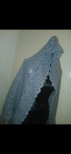 Nieuwe gehaakte poncho met franjes, Handgemaakt, Ophalen of Verzenden, Nieuw