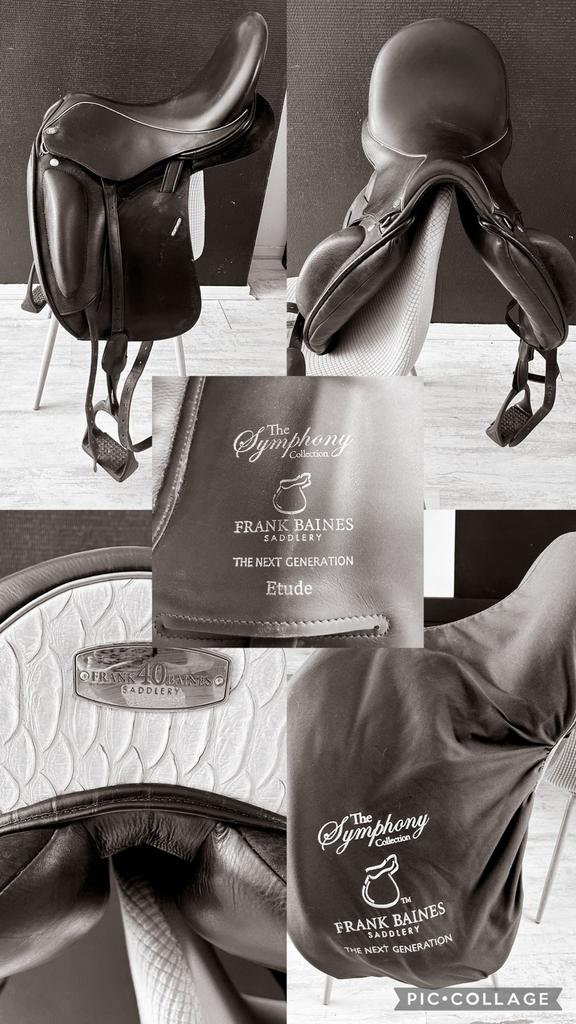 Frank baines zadel 17 inch, Dieren en Toebehoren, Ophalen, Zo goed als nieuw, Dressuur