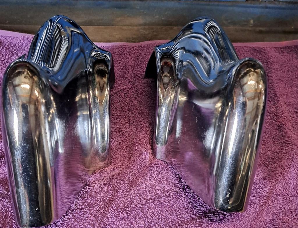 Cadillac 1949 Originele Achter Rozetten - Mooi Chroom, Ophalen of Verzenden, Gebruikt, Achter, Cadillac