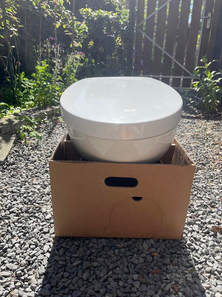Sphinx Toiletpot met Zitting, Doe-het-zelf en Verbouw, Sanitair, Ophalen, Nieuw, Steen, Toilet