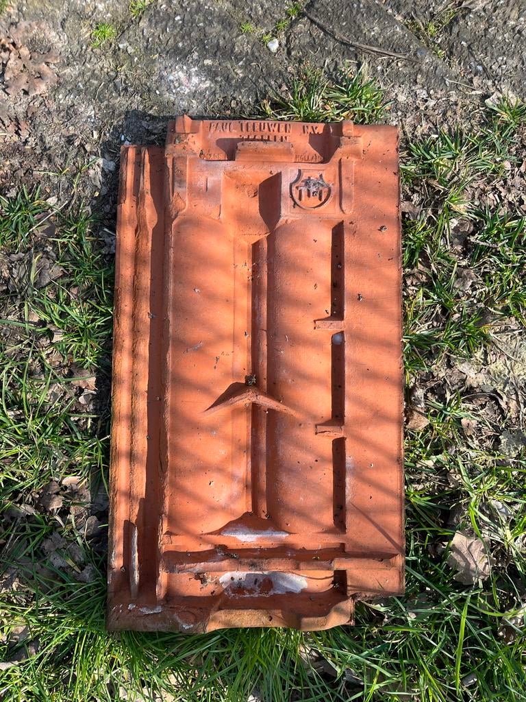 Paul Teeuwen dakpannen rood dak gietpan, Ophalen, Steen of Klei, 15 m² of meer, Dakpannen