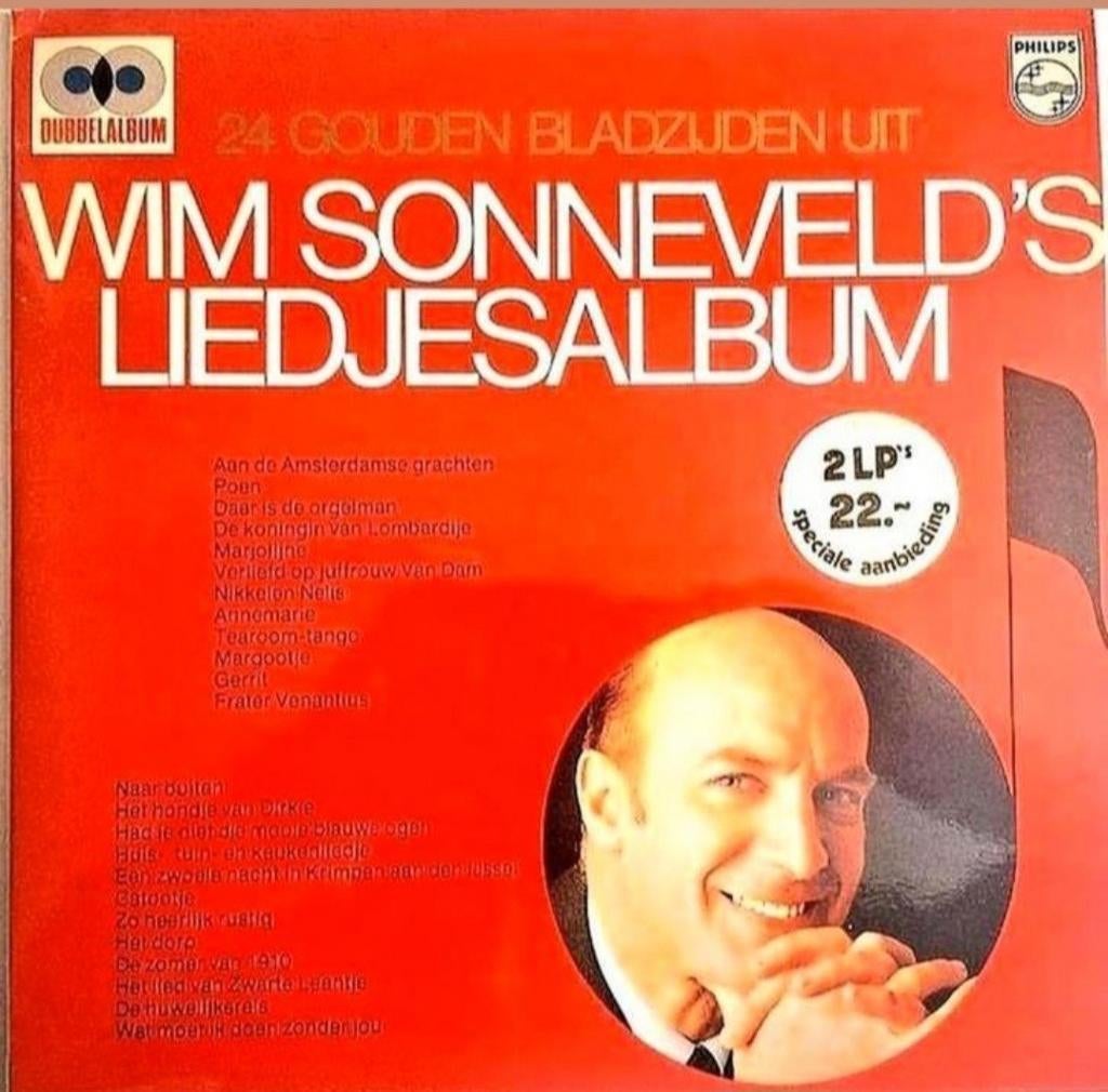 2-LP  WIM SONNEVELD - Liedjesalbum/24 Successen, Cd's en Dvd's, Vinyl | Nederlandstalig, Ophalen of Verzenden, Gebruikt, 12 inch