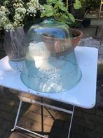 Antieke Franse glazen stolp, cloche, meloenstolp, Ophalen of Verzenden