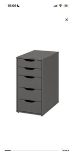 Ikea Alex ladekast en kastje gezocht, Overige materialen, Minder dan 50 cm, Gebruikt, 5 laden of meer