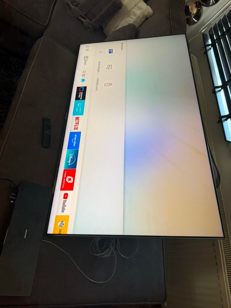 Samsung Smart Qled 55 inch 100Hz, Audio, Tv en Foto, Televisies, LED, Ophalen of Verzenden, Zo goed als nieuw, 100 Hz