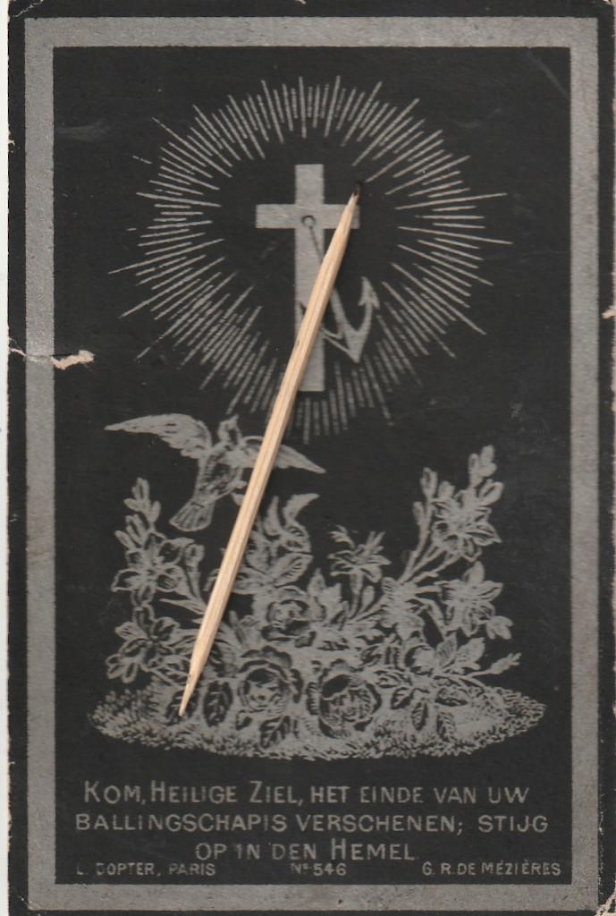 Bidprentje Hemelsoet, Verzenden