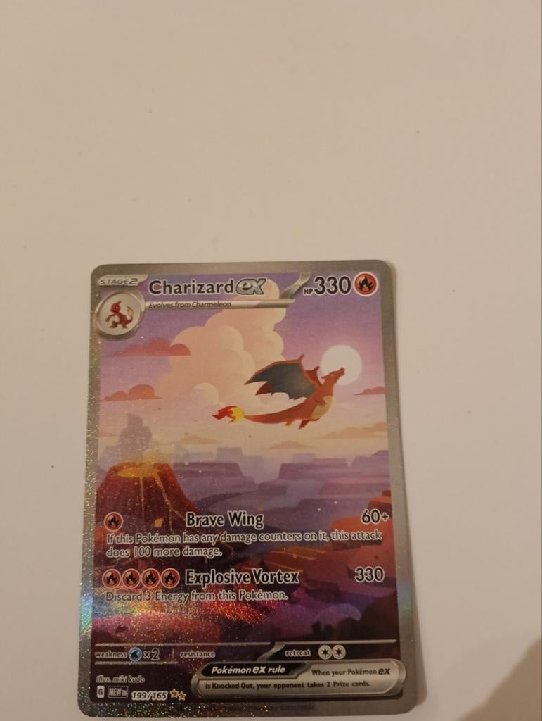 Charizard Ex 151 (Near mint), Ophalen of Verzenden, Zo goed als nieuw