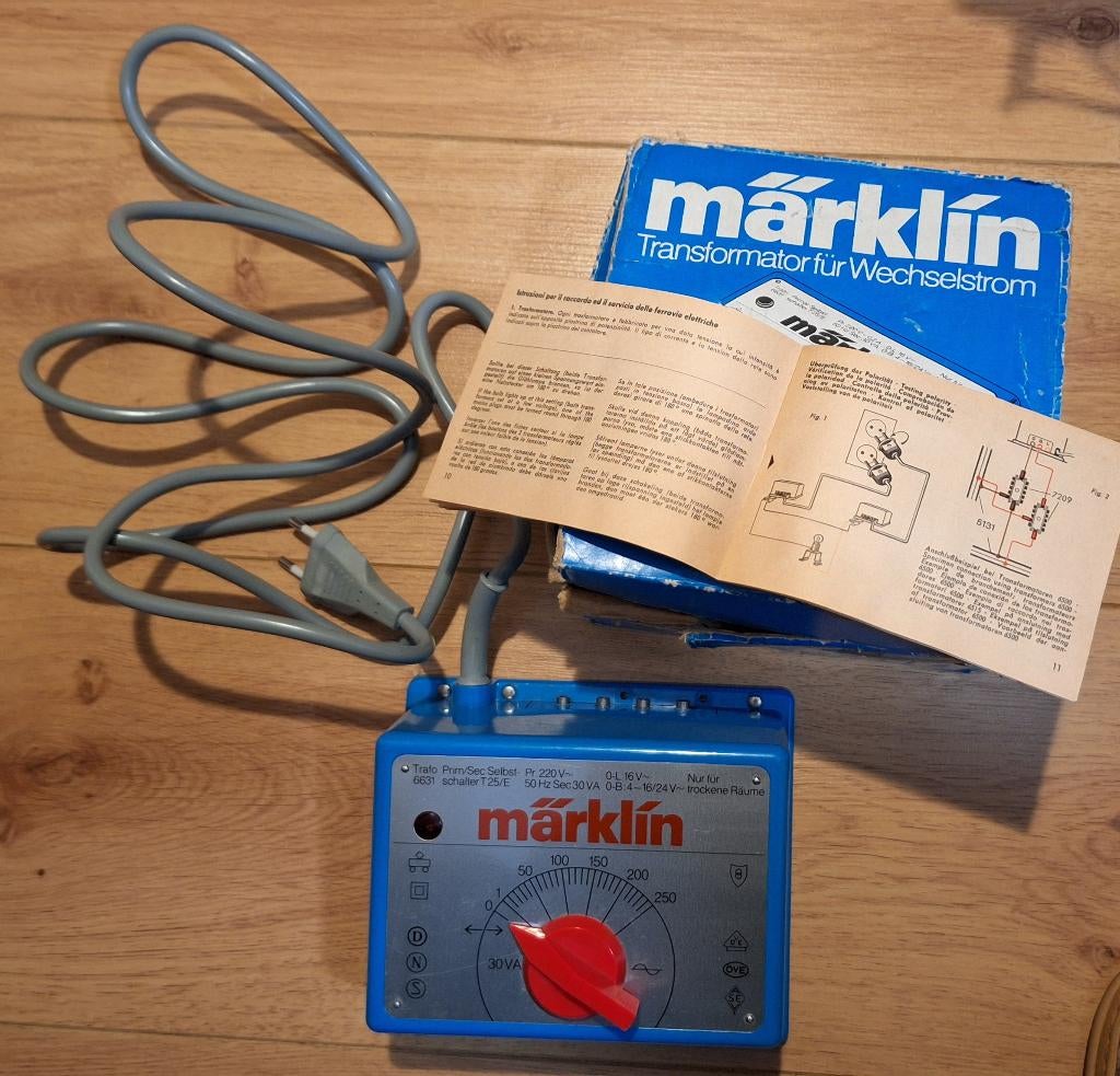 Märklin transformator 6631, 30 VA, Hobby en Vrije tijd, Modeltreinen | H0, Gebruikt, Ophalen of Verzenden, Analoog, Märklin