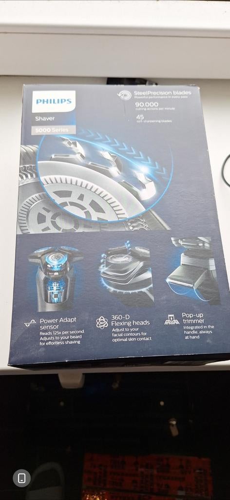 Philips scheerapparaat S5587 nieuw, Ophalen, Nieuw, Scheren en Epileren
